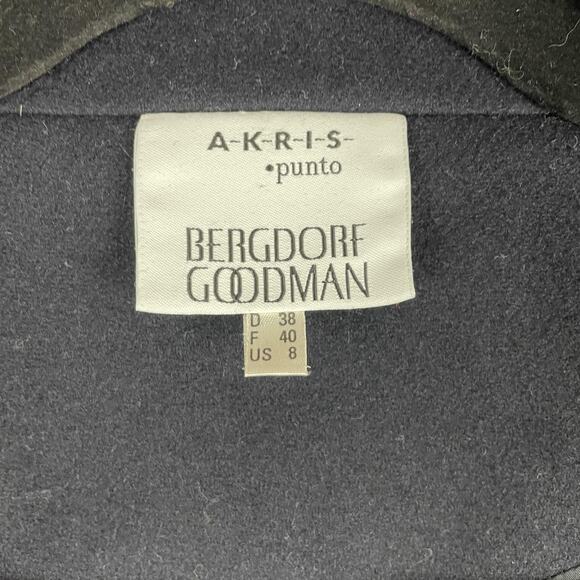 Akris Punto Jacket Womens 8 Wool Blend Bergdorf Goodman Modern Boxy Minimalist - Picture 13 of 16